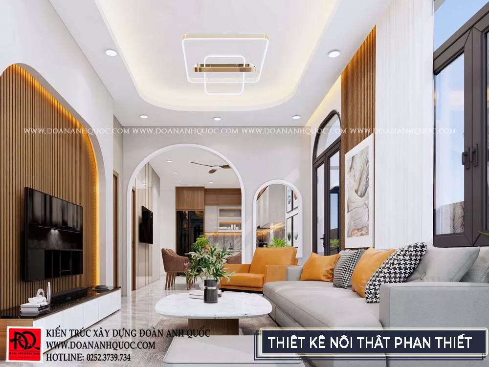 Thiết kế nhà cấp 4 trên nền đất đỏ tại Phan Thiết
